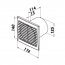 Ventilátor Vents 125 STH spinač vlhkosti