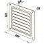 Větrací mřížka hliníková 200 x 200 mm MVM200s Al