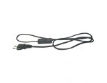 Flexo kabel s vypínačem 2m/2x0,75 černá šňůra/PVC
