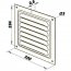 Větrací mřížka hliníková 300 x 300 mm MVM300s Al