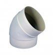 Koleno pro kruhové potrubí 125 mm/45 st. PVC 591p