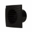 Ventilátor Dalap 125 DARK snížená hlučnost a zpětná klapka
