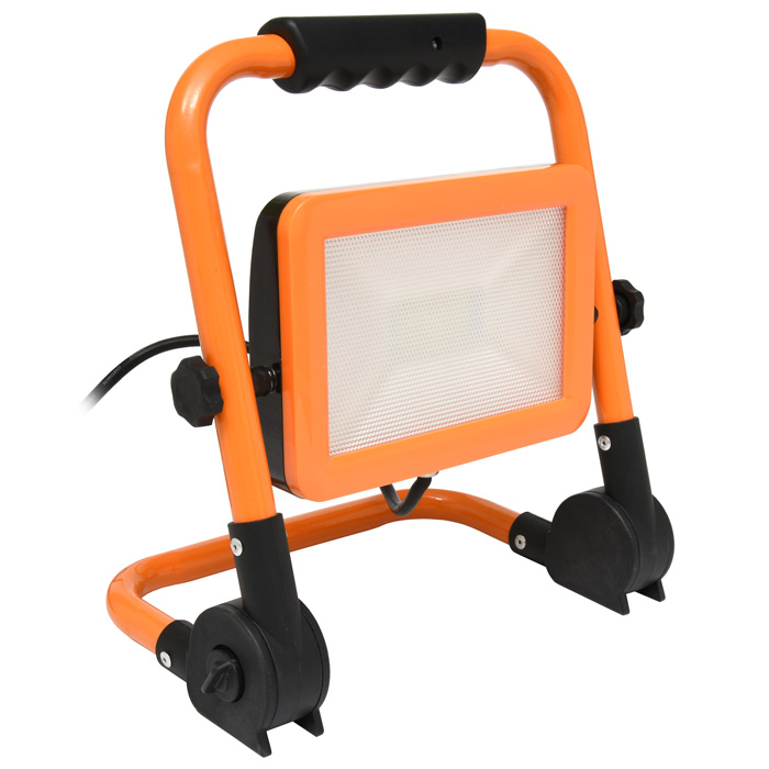 LED reflektor 30W na stojanu RMLED-30W/ORA přenosný, oranžový Ecolite